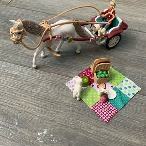 Schleich Horse Club Carriage Ride with Picnic Playset